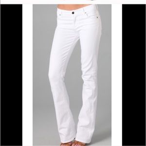 CoH Amber Stretch High Rise Bootcut white jeans